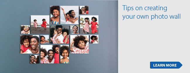 Tips on creating your own photo wall