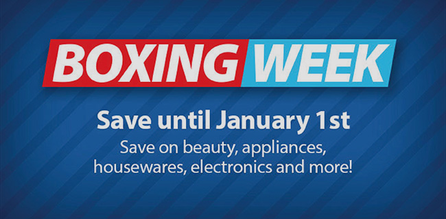 Boxing Week. Save until January 1st.