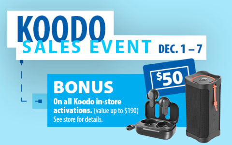 Koodo Sales Event. Dec 1-7