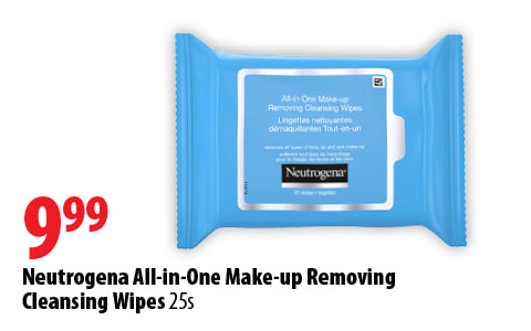 Neutrogena All-in-One Make-up Removing Cleansing Wipes - 25s