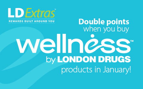 LDExtras - Double points when you buy Wellness by London Drugs products in January!