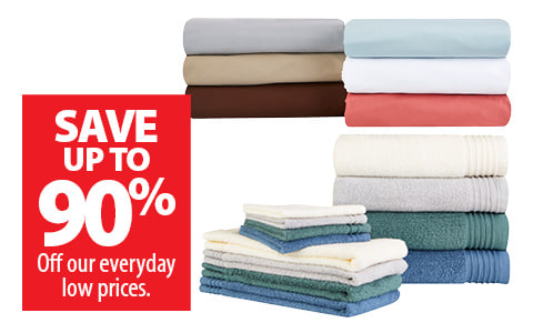 Select Sheets & Towels