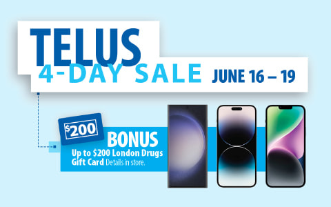 Telus 4-Day Sale. June 16-19, 2023