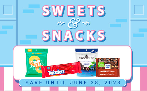 Sweets & Snacks. Save until June 28, 2023