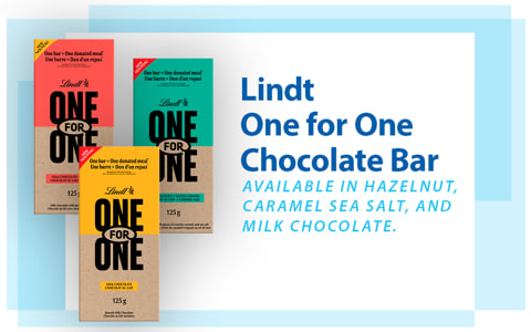 Lindt One for One Chocolate Bar