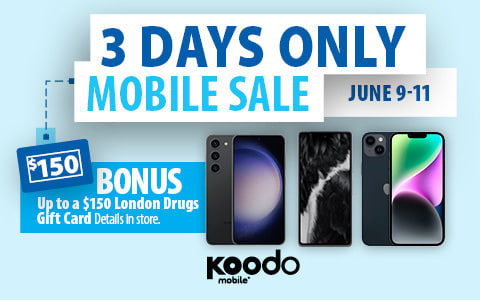 3 Day only mobile sale. June 9-11