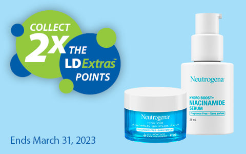 Double the points on Nautrigena Hydro Boost products