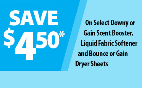 Save on select Downy or Gain