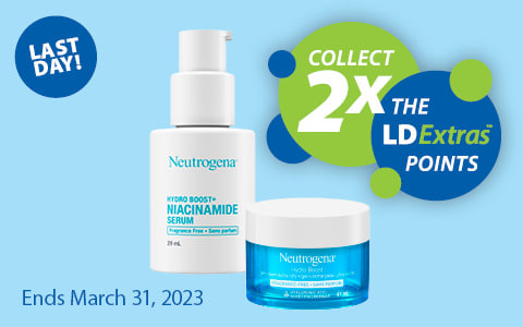 Double the points on Nautrigena Hydro Boost products