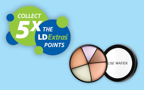 Collect 5x the LDExtras points on Lise Watier cosmetics