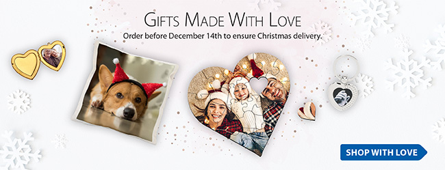 Gifts made with love. Order before december 14th to ensure Christmas delivery.