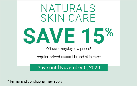 Naturals Skin Care, Save 15%