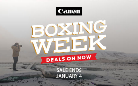 Canon Boxing Week Deals until January 4th.