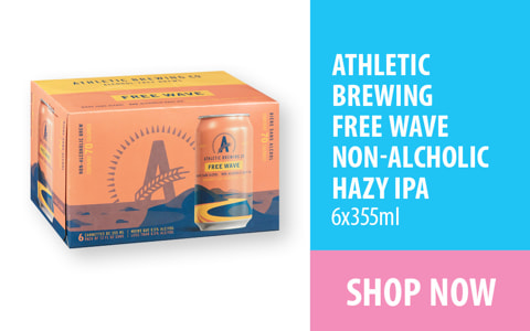 Athletic Brewing free wave non-alcoholic hazy IPA 