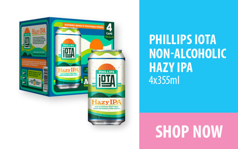 Phillips IOTA non-alcoholic hazy IPA