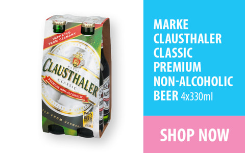 Marke Clausthler classic premium non-alcoholic beer