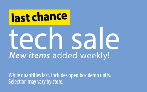 Last chance tech sale. New items added weekly!
