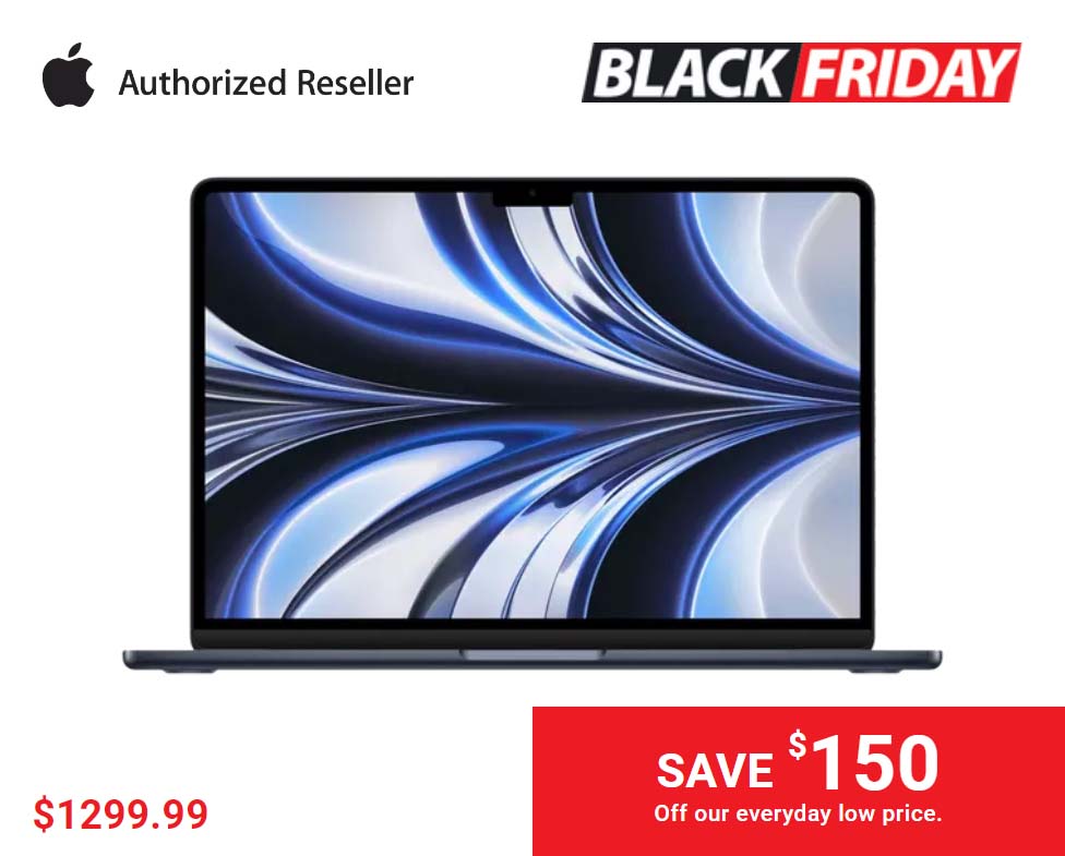 Apple Authorized Reseller - $1299.99 Save $150 Off our everyday low price.