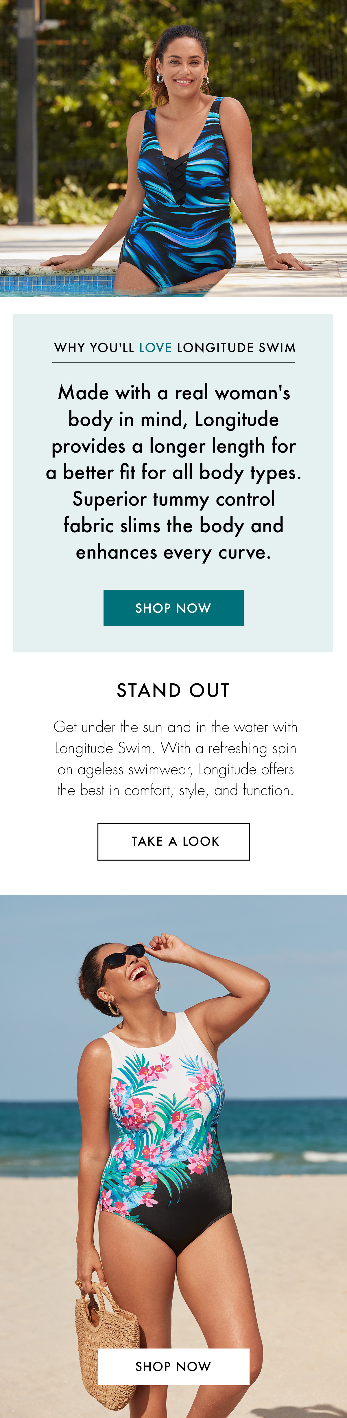Back for summer slip into Longitude Longitude Swimwear