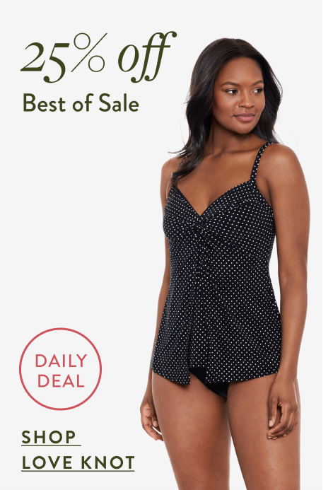 25% off Best of Sale daily Deal shop love knot ONE PIECE