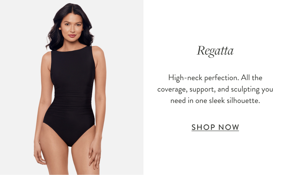 Regatta High-neck perfection. All the coverage, support, and sculpting you need in one sleek silhouette. Shop Now