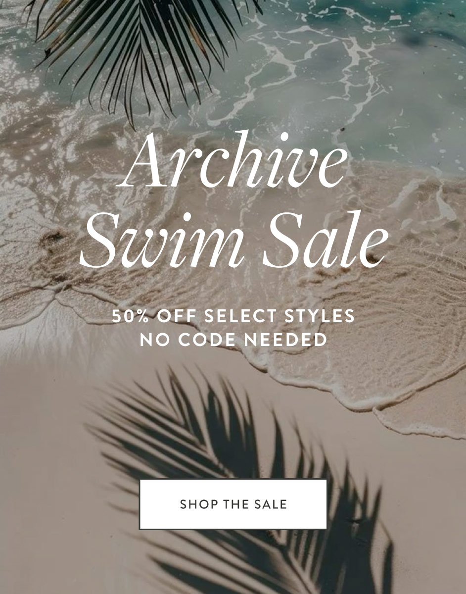 "Archive Sale [small text] 50% Off No Code Needed>"