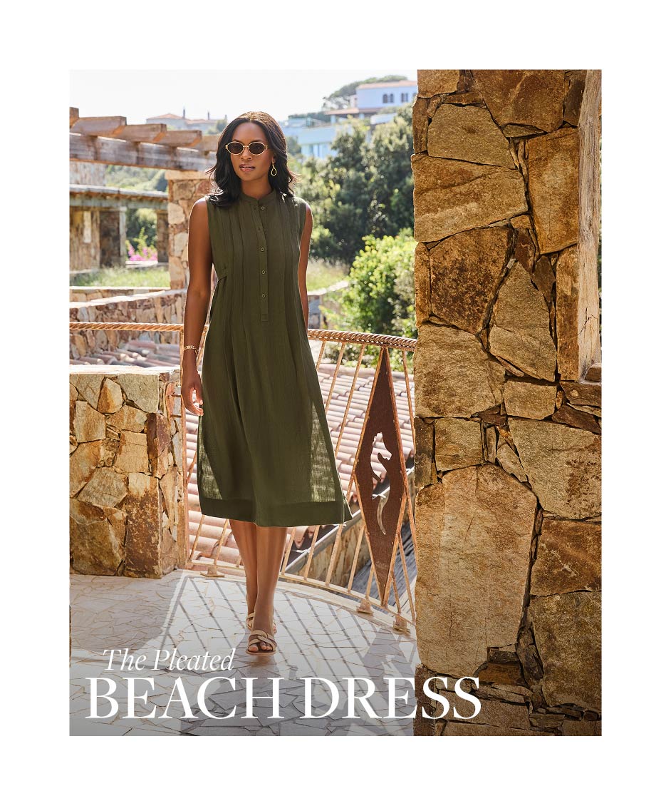 The Pleated Beach Dress
