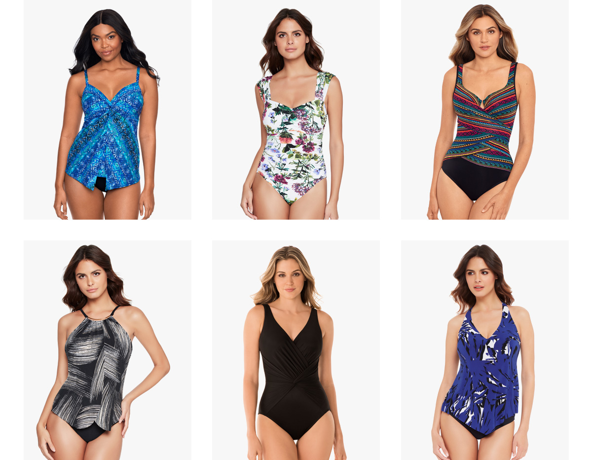 1) Blue Curcao Love Knot Tankini C6563047 2) Modern Romance Natalie 6011463 3) Raya De Sol Escape 6537766 4) Stroke Of Luck Jill 6011624 5) Rock Solid Twister in BLK 6523048 6) Mirage Taylor 6013852