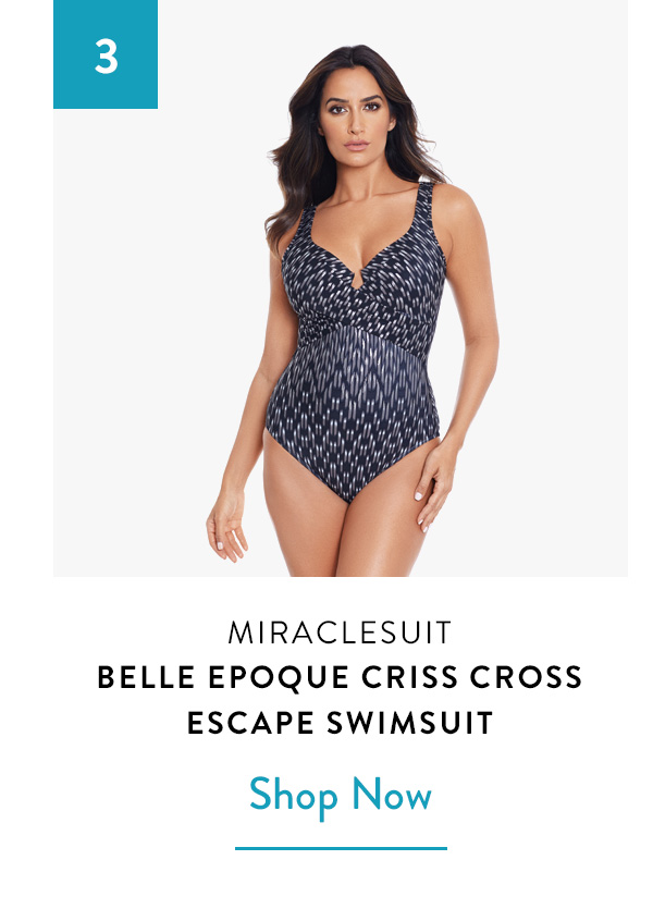 3 - Miraclesuit Belle Epoque Criss Cross Escape Swimsuit #6536476