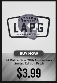 LA Police Gear 20th Anniversary Limited Edition Patch