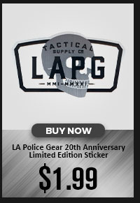  LA Police Gear 20th Anniversary Limited Edition Sticker