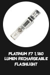 LA Police Gear Platinum F7 1,180 Lumen Rechargeable Flashlight