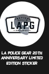 LA Police Gear 20th Anniversary Limited Edition Sticker