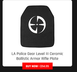 LA Police Gear Level III Ceramic Ballistic Armor Rifle Plate