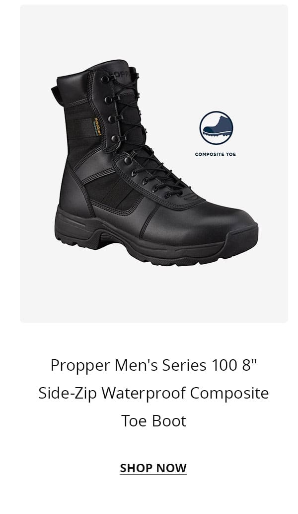 Propper Men's Series 100 8" Side-Zip Waterproof Composite Toe Boot