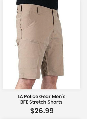 LA Police Gear Men's BFE Stretch Shorts