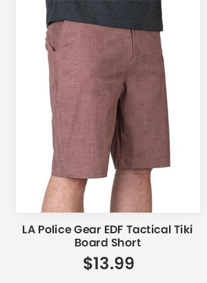 LA Police Gear EDF Tactical Tiki Board Short