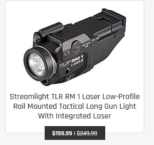 Streamlight TLR RM 1 Laser Low-Profile Rail Mounted Tactical Long Gun Light With Integrated Laser