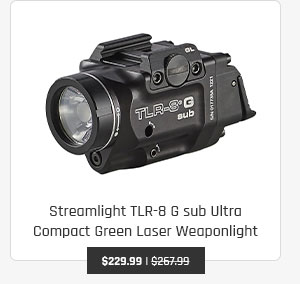 Streamlight TLR-8 G sub Ultra Compact Green Laser Weaponlight