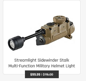 Streamlight Sidewinder Stalk Multi-Function Military Helmet Light