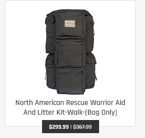 North American Rescue Warrior Aid And Litter Kit-Walk-(Bag Only)
