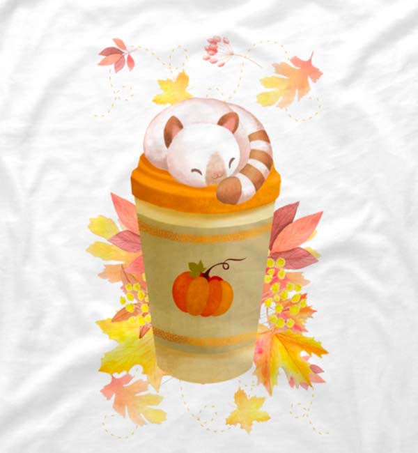 Hello Autumn Coffee Kitten