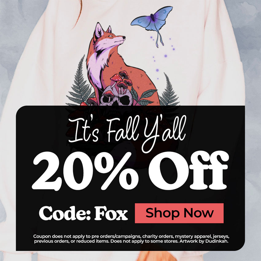 It's Fall Y'all. 20% Off Sitewide. Code: FOX. Shop Now.