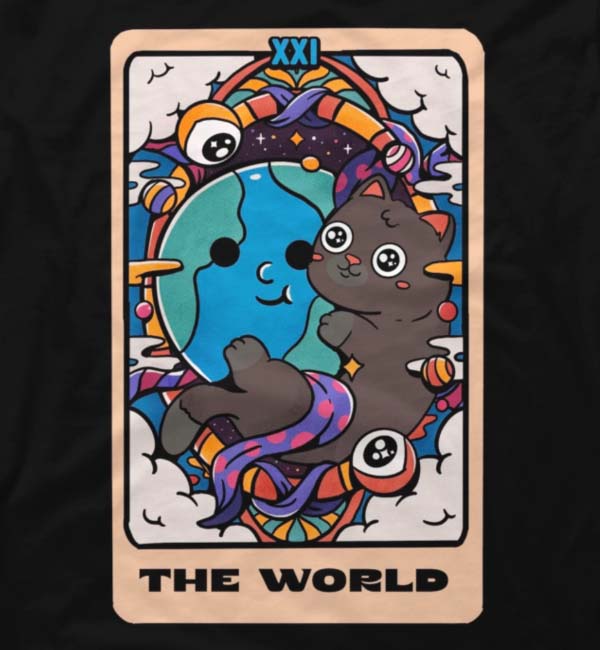 Cat Tarot The World