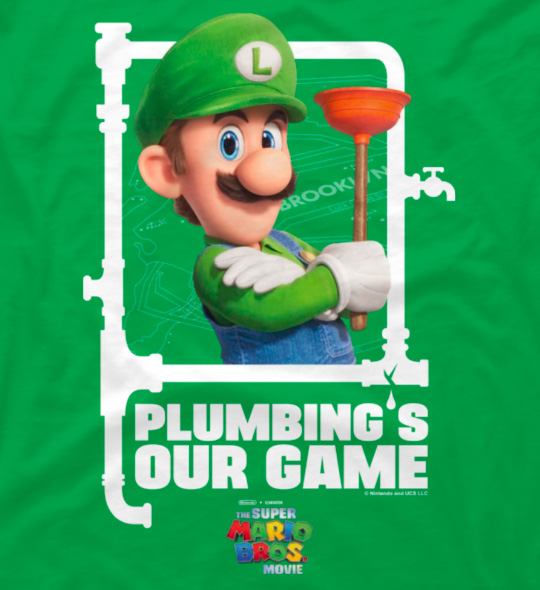 Super Mario Movie Luigi Plumbing's Our Game