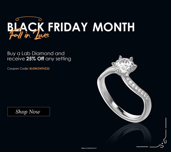 Buy a Lab Diamond and get 25% Off a Setting