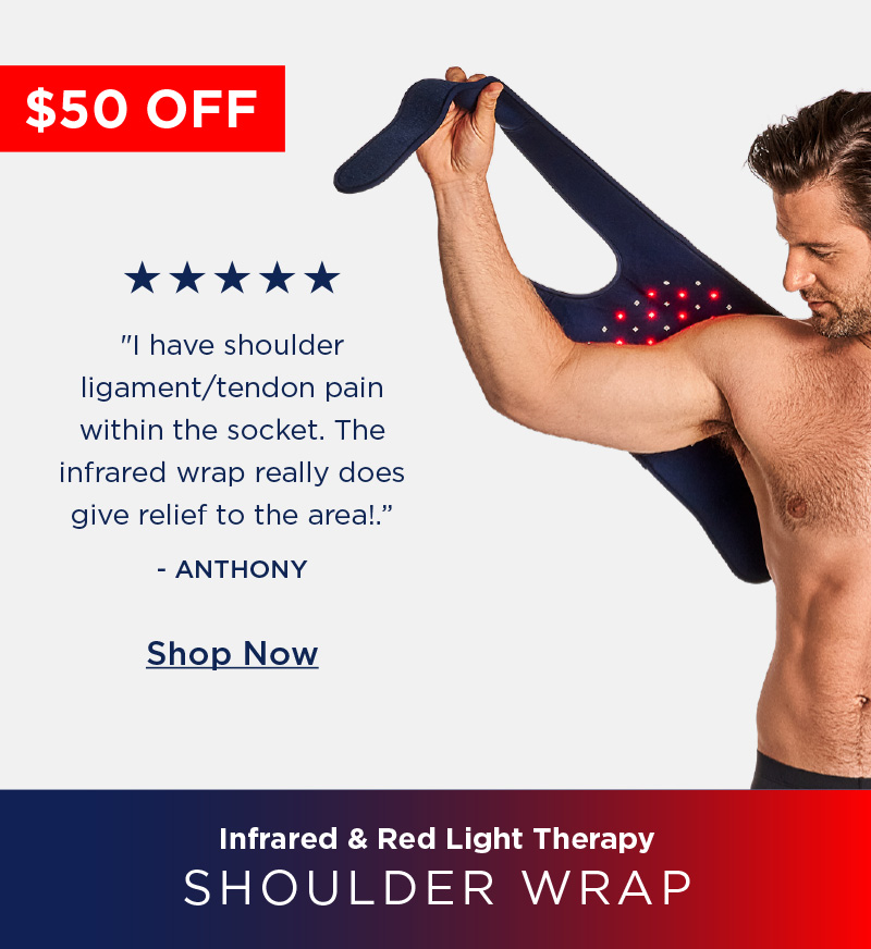 $50 Off Infrared & Red Light Therapy Shoulder Wrap