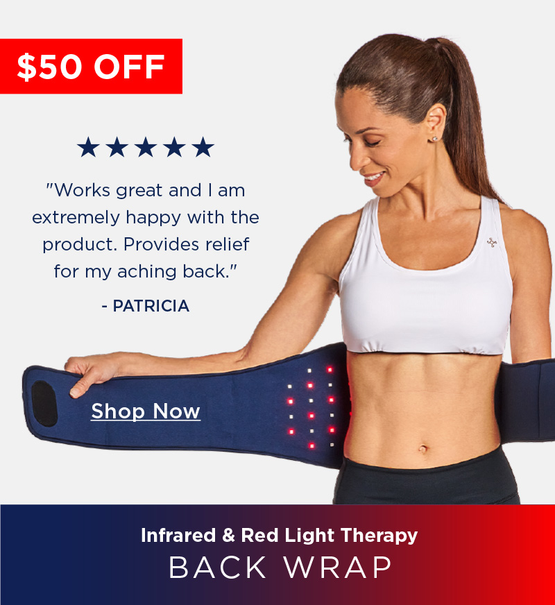 $50 Off Infrared & Red Light Therapy Back Wrap