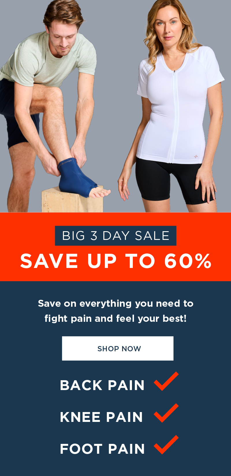 BIG 3 DAY SALE SAVE UP TO 60% SHOP NOW