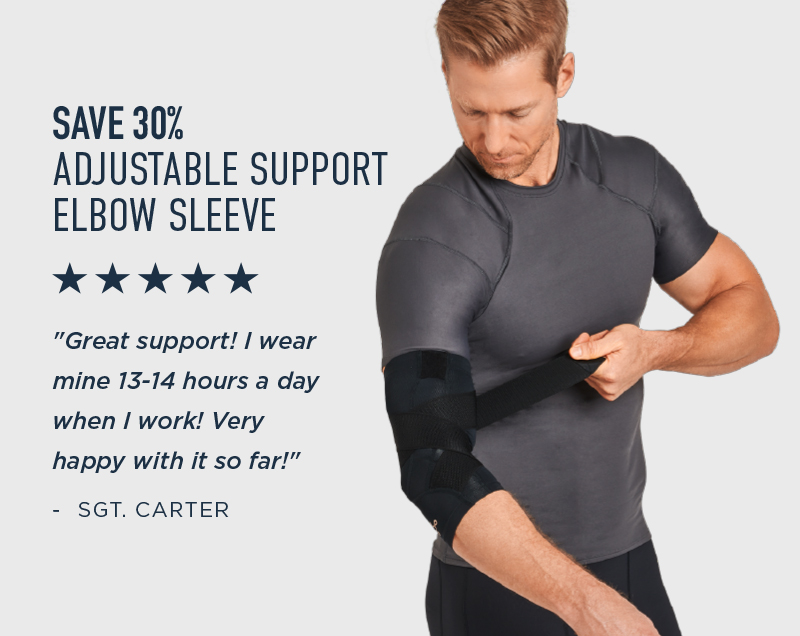 30% OFF ADJUSTABLE SUPPORT ELBOW SLEEVE